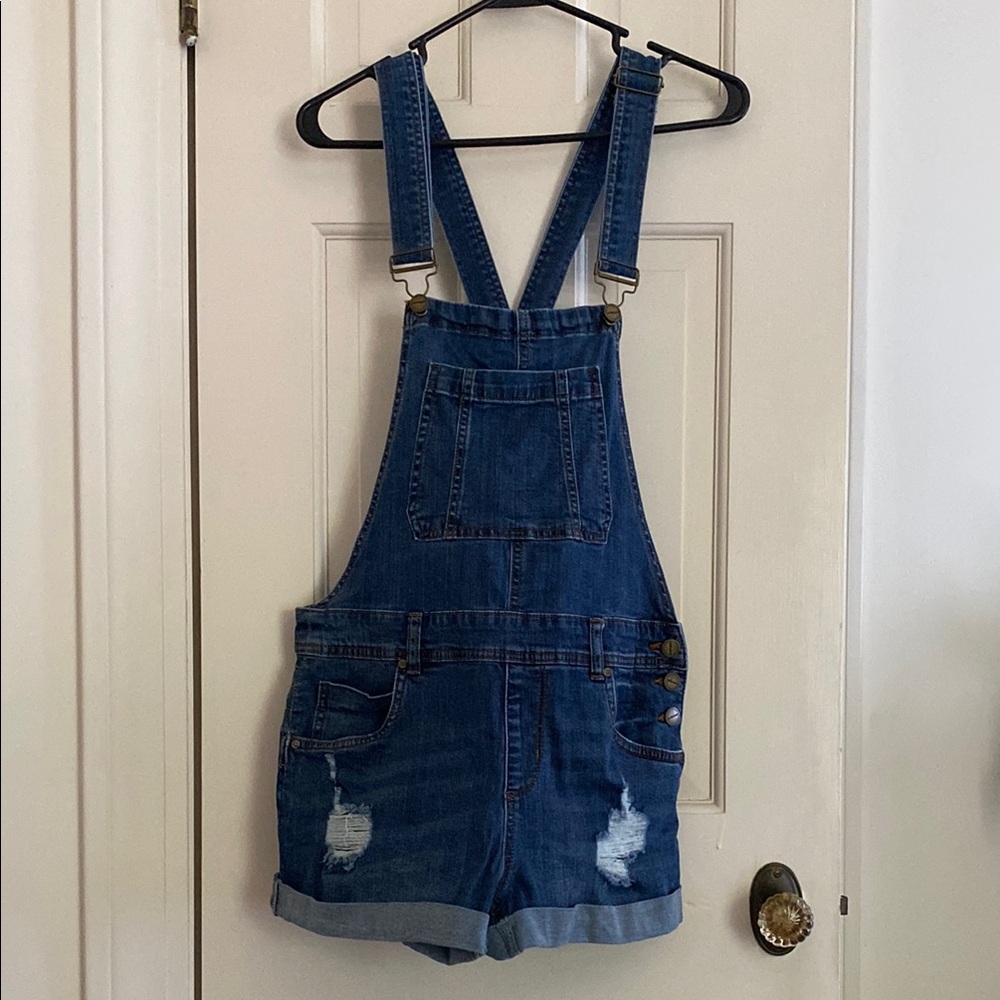 Dollhouse Light Blue Denim Overalls
